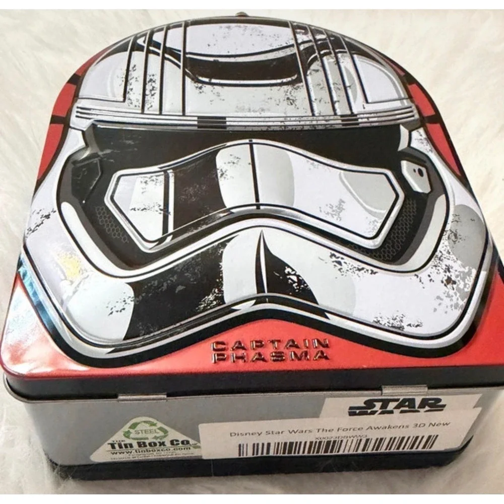 Star Wars Captain Phasma 3D Embossed Tin Lunch Box The Force Awakens Tin Box Co